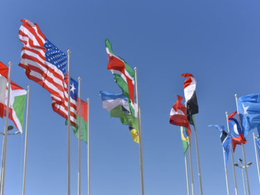 divers drapeaux de pays
