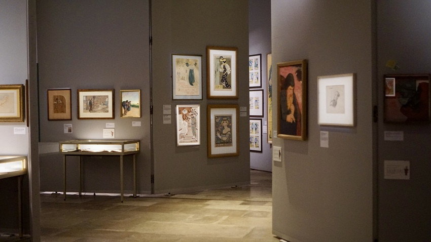 Vue de l’exposition « H. G. Ibels, un nabi engagé » au musée départemental Maurice Denis ©Chloë Bringuier-Onufryk