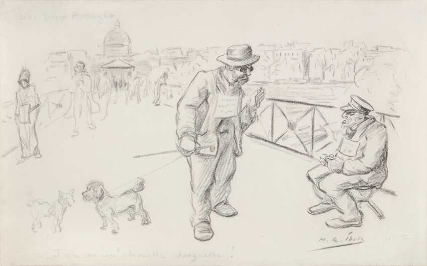 H. G. Ibels, Les Deux aveugles, non daté Crayon sur papier, 26,5 × 43 cm ©Michiel Elsevier Stokmans