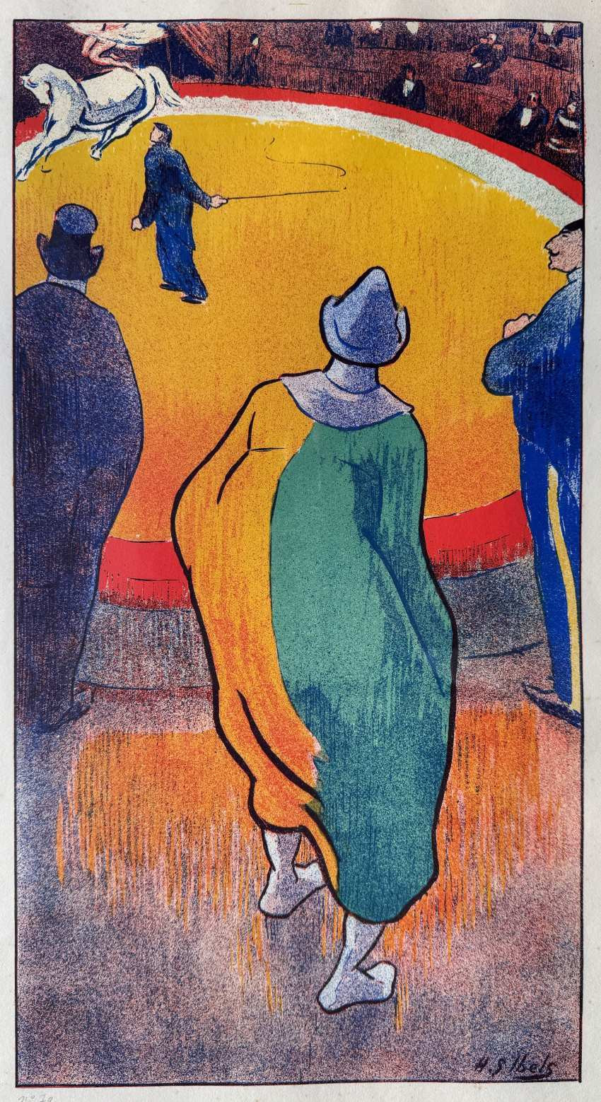 H. G. Ibels Au cirque, L’Estampe originale, Album I, 1893 Lithographie en couleurs, 49,2 × 26,2 cm